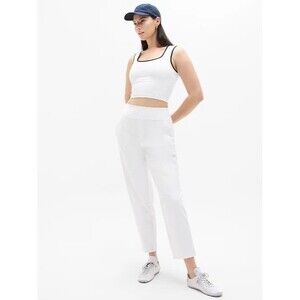 Athleta Endless High Rise Casual Athletic Pants White Size 4 #533636 Travel Work